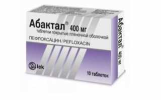 Применение таблеток Абактал при цистите